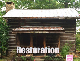 Historic Log Cabin Restoration  Columbia, North Carolina